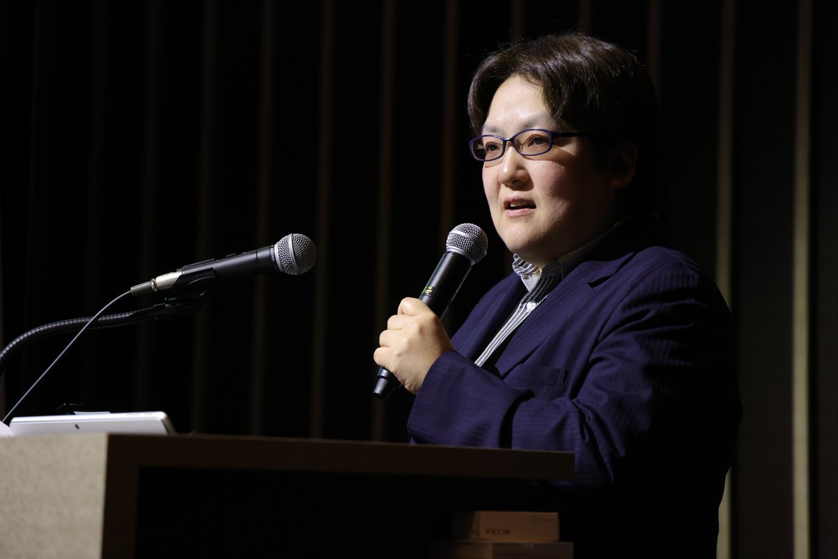 西村 美里 様（コニカミノルタ株式会社）登壇の様子